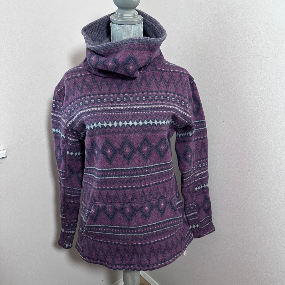SMARTWOOL‎ Women's Hudson Trail Fleece Pullover Recycled Wool Soft Cozy Medium
